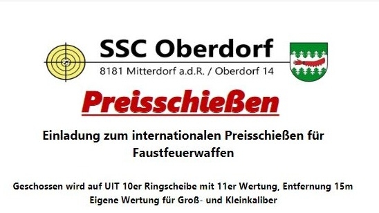 Preisschiessen FFW SSC Oberdorf