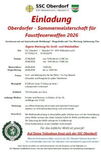 SSC Oberdorf Sommermeisterschaft 2026
